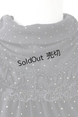 画像4: axes femme / ハイネックドットカットソー  黒Ｘゴールド T-25-11-09-022-AX-TO-SA-ZT