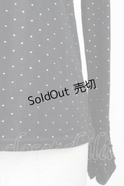 画像5: axes femme / ハイネックドットカットソー  黒Ｘゴールド T-25-11-09-022-AX-TO-SA-ZT