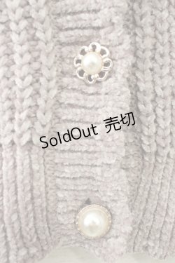 画像5: axes femme POETIQUE / ベロアリボンニットカーディガン M グレージュ T-25-11-09-023-AX-TO-SA-ZT509