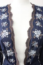 画像3: 【SALE】axes femme / カラー刺繍入りロングカーディガン M コン T-25-11-09-024-AX-TO-SA-ZT509 (3)