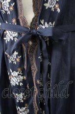 画像4: 【SALE】axes femme / カラー刺繍入りロングカーディガン M コン T-25-11-09-024-AX-TO-SA-ZT509 (4)