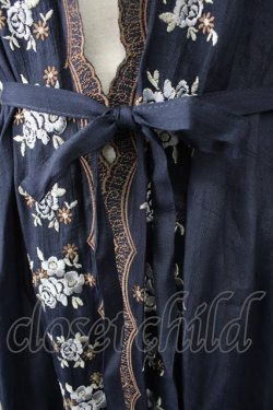 画像4: axes femme / カラー刺繍入りロングカーディガン M コン T-25-11-09-024-AX-TO-SA-ZT