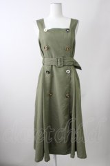 axes femme / アソート釦ジャンスカ M グリーン T-25-11-09-026-AX-OP-SA-ZT509