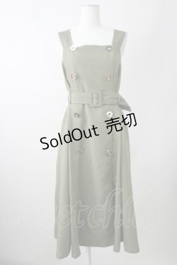 画像1: 【SALE】axes femme / アソート釦ジャンスカ M グリーン T-25-11-09-026-AX-OP-SA-ZT509