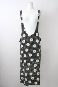 PINK HOUSE / 雛菊ドットジャンパースカート  黒Ｘ白 T-25-11-09-027-LO-OP-SA-ZT357