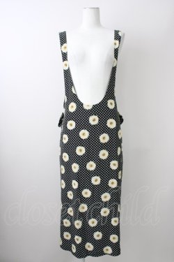 画像1: PINK HOUSE / 雛菊ドットジャンパースカート  黒Ｘ白 T-25-11-09-027-LO-OP-SA-ZT