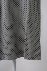 画像5: 【SALE】INGEBORG / フロントリボン半袖ドットワンピース  グレーＸ黒 T-25-11-09-029-LO-OP-SA-ZT384 (5)