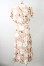 画像2: 【SALE】INGEBORG / 芥子柄ワンピース  ピンク T-25-11-09-030-LO-OP-SA-ZT384 (2)
