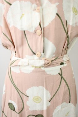 画像5: INGEBORG / 芥子柄ワンピース  ピンク T-25-11-09-030-LO-OP-SA-ZT