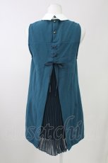 画像2: 【SALE】axes femme / 襟ビジューノースリーブワンピース M グリーン T-25-11-09-004-AX-OP-SA-ZT505 (2)