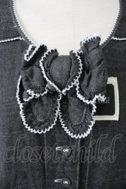 画像3: PINK HOUSE / ワッペンデニムワンピース  黒デニム T-25-11-09-032-LO-OP-SA-ZT