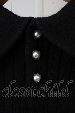 画像3: axes femme / 襟デザインニットワンピース  黒 T-25-11-09-033-AX-OP-SA-ZT