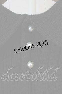 画像3: axes femme / 襟デザインニットワンピース  黒 T-25-11-09-033-AX-OP-SA-ZT423