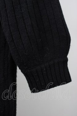 画像5: axes femme / 襟デザインニットワンピース  黒 T-25-11-09-033-AX-OP-SA-ZT