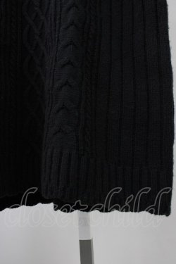 画像6: axes femme / 襟デザインニットワンピース  黒 T-25-11-09-033-AX-OP-SA-ZT