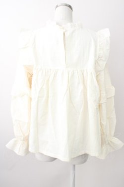 画像2: SALON DE SISTER / ピンタックヨークブラウス M キナリ T-25-11-09-035-LO-BL-SA-ZT