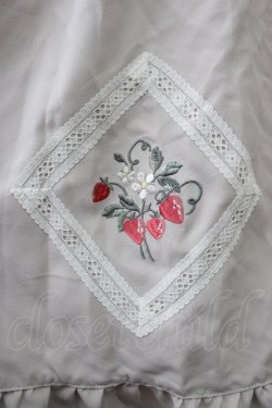 画像3: axes femme POETIQUE / ブロッキングベリー刺繍ワンピース M ベージュ T-25-11-09-037-AX-OP-SA-ZT