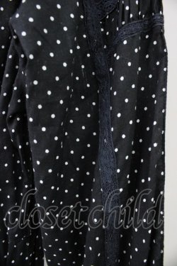 画像3: PINK HOUSE / ドット長袖ワンピース  ブラック T-25-11-09-040-LO-OP-SA-ZT