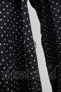 画像4: PINK HOUSE / ドット長袖ワンピース  ブラック T-25-11-09-040-LO-OP-SA-ZT