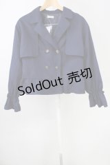 axes femme / ペプラム風ショートトレンチ M コン T-25-11-09-041-AX-JA-SA-ZT