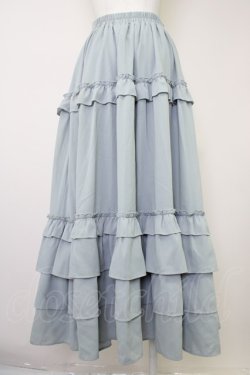 画像2: axes femme kawaii / ロマンティックフリルスカート M ブルー T-25-11-09-044-AX-SK-SA-ZT