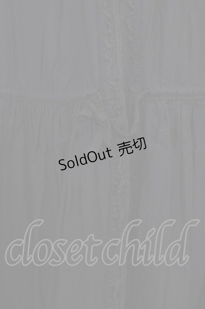 画像5: 【SALE】PINK  HOUSE / フロント縦レース&裾ピンタックスカート  黒 T-25-11-09-045-LO-SK-SA-ZT357 (5)