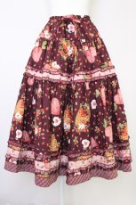 画像1: PINK HOUSE / Very Berry Heartプリントスカート  ボルドー T-25-11-09-049-LO-SK-SA-ZT431 (1)