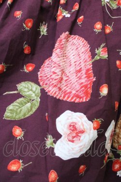 画像4: PINK HOUSE / Very Berry Heartプリントスカート  ボルドー T-25-11-09-049-LO-SK-SA-ZT