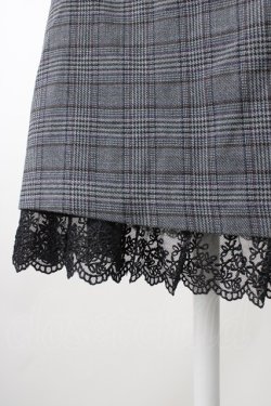 画像4: axes femme POETIQUE / パッチワーク切替えミニスカート M チャコール T-25-11-09-050-AX-SK-SA-ZT