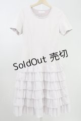 PINK HOUSE / シフォンドッキングティアードワンピース  ピンク T-25-11-09-006-LO-OP-AS-ZT