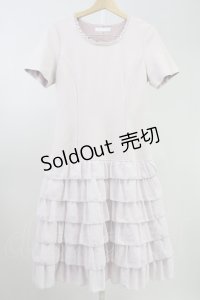 PINK HOUSE / シフォンドッキングティアードワンピース  ピンク T-25-11-09-006-LO-OP-AS-ZT