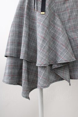画像3: axes femme POETIQUE / グレンチェックスカート M グレー T-25-11-09-052-AX-SK-SA-ZT