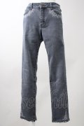 axes femme / ポケット刺繍デニムパンツ S グレー T-25-11-09-054-AX-PA-SA-ZT