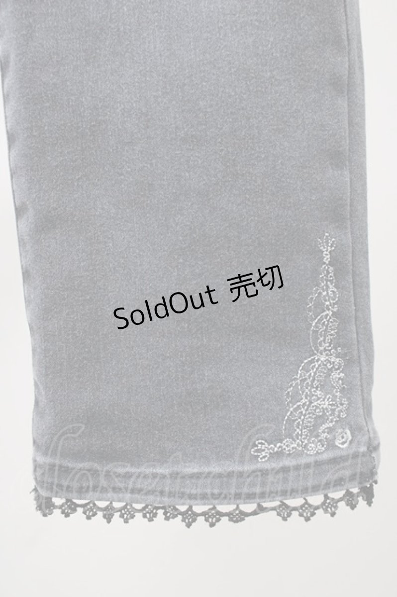 画像4: 【SALE】axes femme / ポケット刺繍デニムパンツ S グレー T-25-11-09-054-AX-PA-SA-ZT418 (4)