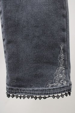 画像4: axes femme / ポケット刺繍デニムパンツ S グレー T-25-11-09-054-AX-PA-SA-ZT
