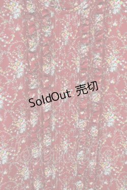 画像3: PINK HOUSE / フラワーブーケ総柄シフォンプリーツワンピース  赤 T-25-11-09-007-LO-OP-HD-ZT505