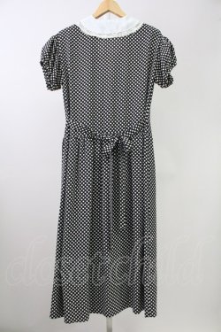 画像2: PINK HOUSE / ドット半袖ワンピース  黒Ｘ白 T-25-11-09-008-LO-OP-SA-ZT
