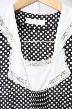 画像4: PINK HOUSE / ドット半袖ワンピース  黒Ｘ白 T-25-11-09-008-LO-OP-SA-ZT