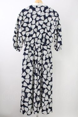 画像2: INGEBORG / ドットリボン総柄シャツワンピース  黒Ｘ白 T-25-11-09-009-LO-OP-SA-ZT