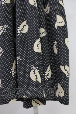 画像4: PINK HOUSE / 麦わらドット半袖ワンピース  黒Ｘアイボリー T-25-11-09-010-LO-OP-SA-ZT