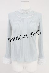 axes femme / ファースタンドインナープルオーバー  サックス T-25-11-09-018-AX-TO-SA-ZT