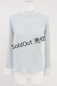 axes femme / ファースタンドインナープルオーバー  サックス T-25-11-09-018-AX-TO-SA-ZT