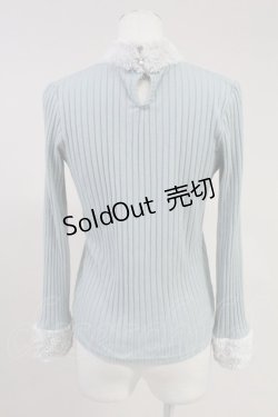 画像2: axes femme / ファースタンドインナープルオーバー  サックス T-25-11-09-018-AX-TO-SA-ZT