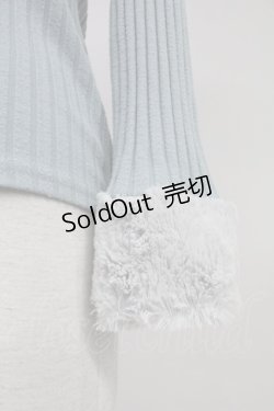 画像4: axes femme / ファースタンドインナープルオーバー  サックス T-25-11-09-018-AX-TO-SA-ZT