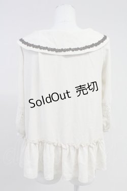 画像2: axes femme / 丸襟タックチュニック M ベージュ T-25-11-09-019-AX-TO-SA-ZT