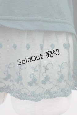 画像5: axes femme / 巻き薔薇レースハイネックカットソー  グリーン T-25-11-09-020-AX-TO-SA-ZT