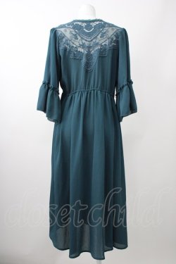 画像2: axes femme / バックレースロングガウン  グリーン T-25-11-09-021-AX-TO-SA-ZT