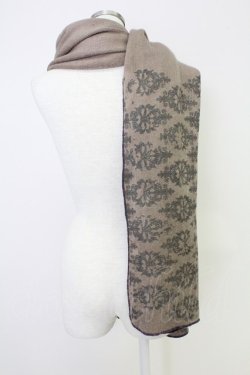 画像2: h.naoto Blood / ニットストール  ベージュ T-25-11-14-036-HN-ZA-SA-ZT