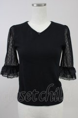 MILK / チュチュスリーブインナー  ブラック T-25-11-14-012-ML-TO-SA-ZI