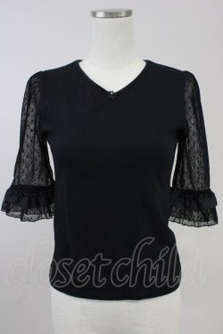 画像1: MILK / チュチュスリーブインナー  ブラック T-25-11-14-012-ML-TO-SA-ZT